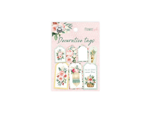 Tags set - Piątek Trzynastego - Flowerish 03, 7 pcs.
