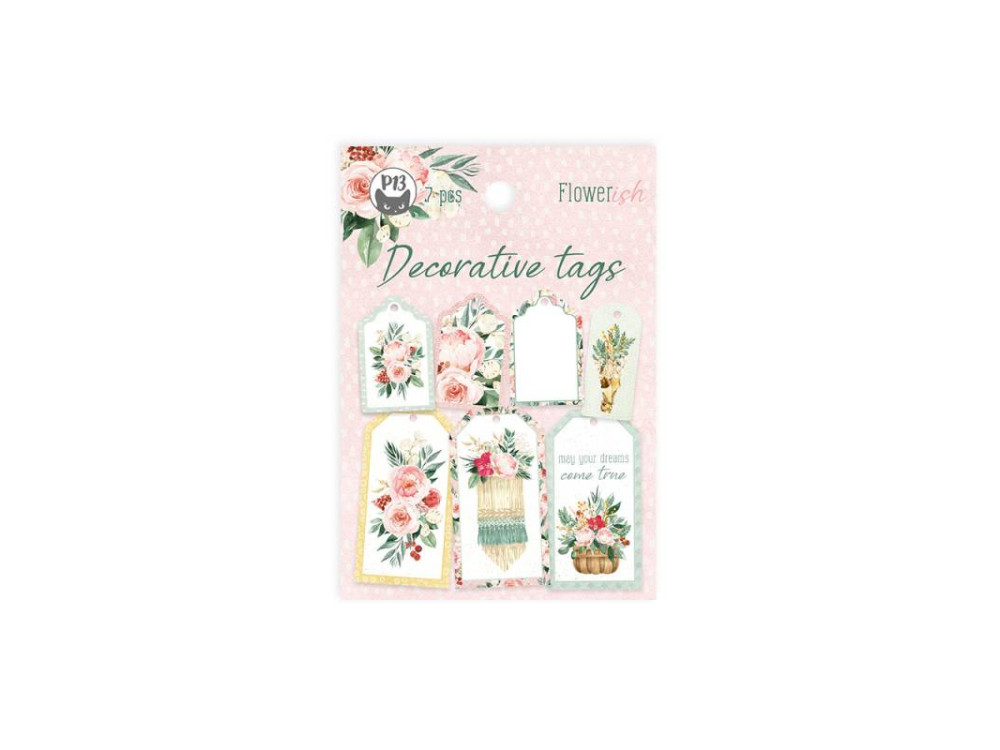 Tags set - Piątek Trzynastego - Flowerish 03 7 pcs.