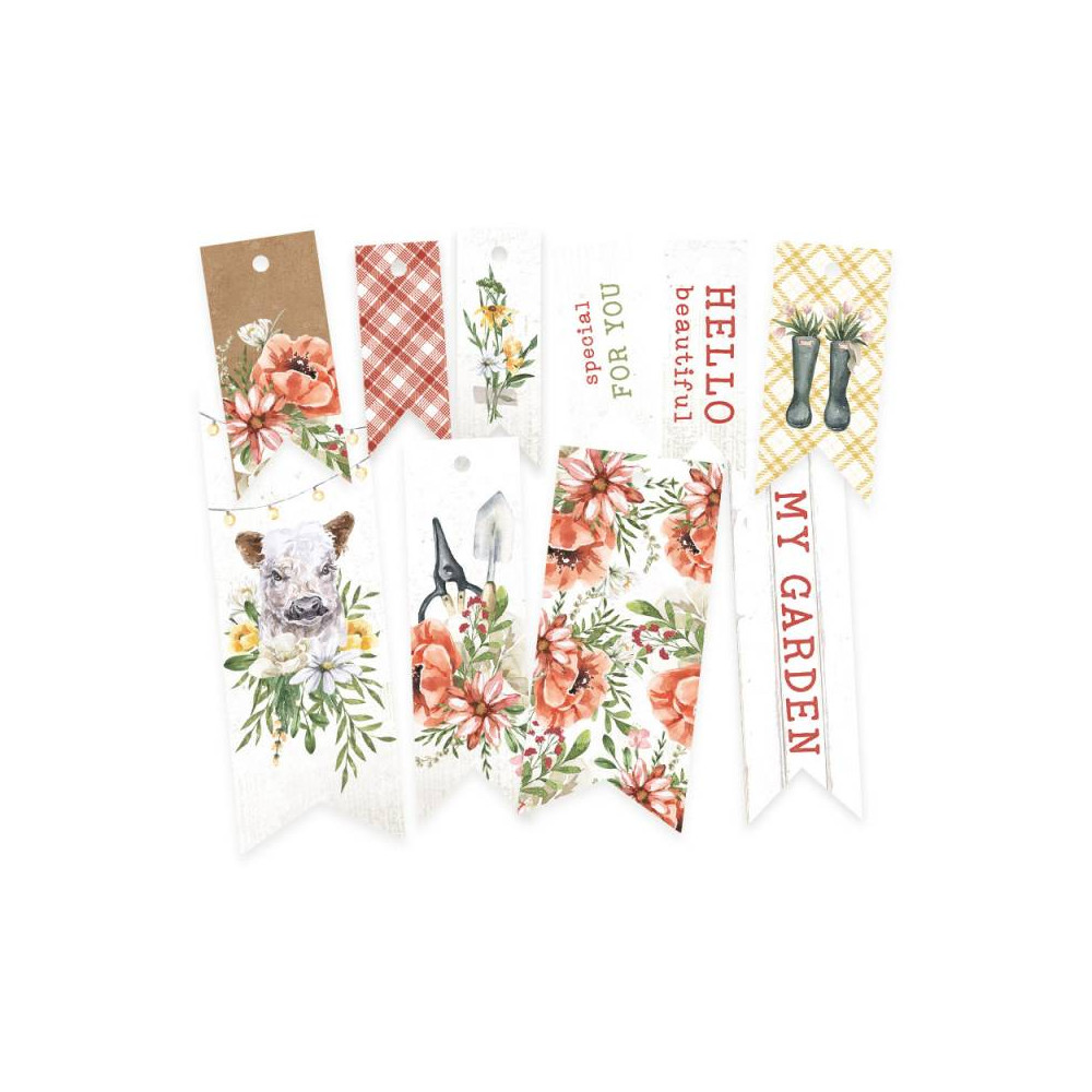 Decorative tags - Piątek Trzynastego - Farm Sweet Farm 02, 10 pcs.