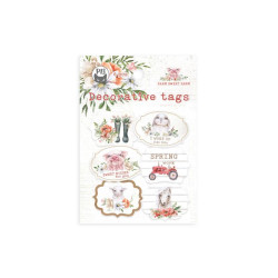 Decorative tags - Piątek Trzynastego - Farm Sweet Farm 04, 6 pcs.