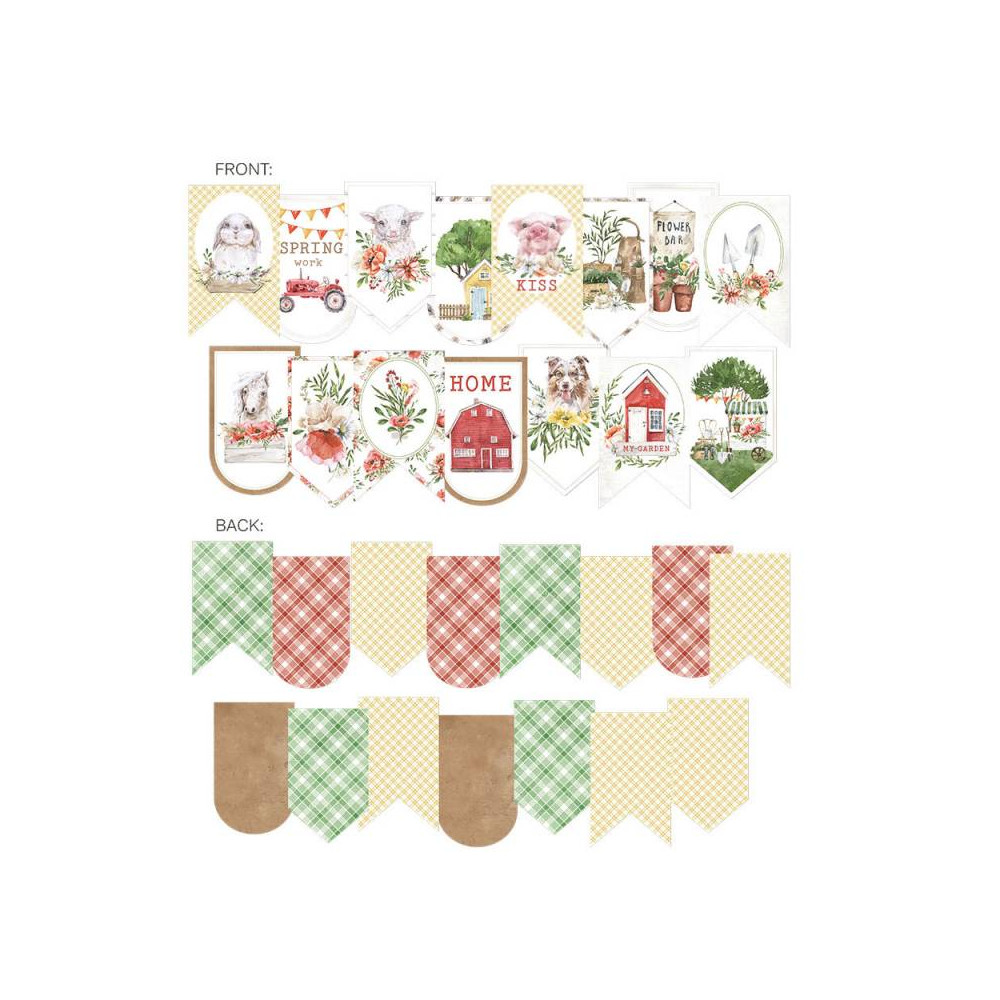 Paper die-cut garland - Piątek Trzynastego - Farm Sweet Farm