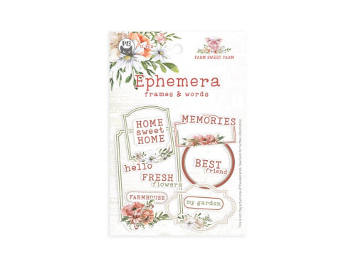 Frames and Words - Piątek Trzynastego - Farm Sweet Farm, 12 pcs.