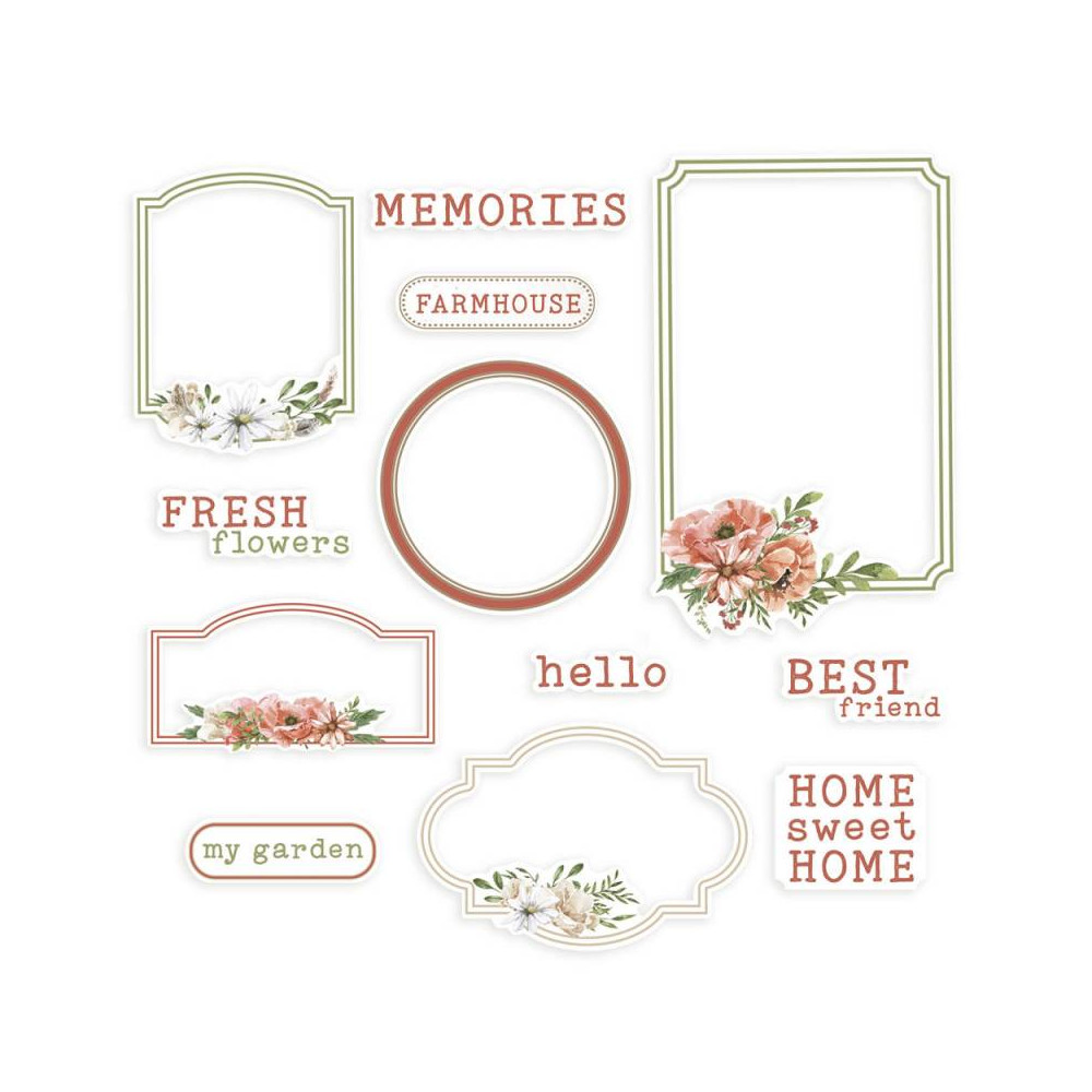 Frames and Words - Piątek Trzynastego - Farm Sweet Farm, 12 pcs.