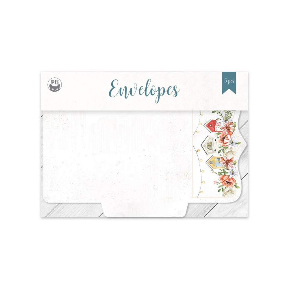 Set of mini envelopes 9 x 12 cm - Piątek Trzynastego - Farm Sweet Farm, 5 pcs.