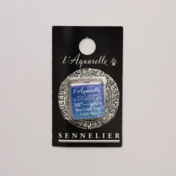 l’Aquarelle watercolor paint half pan - Sennelier - 307, Cobalt Blue