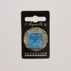 Farba akwarelowa w półkostce l’Aquarelle - Sennelier - 309, Cobalt Deep