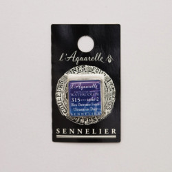 l’Aquarelle watercolor paint half pan - Sennelier - 315, Ultramarine Deep