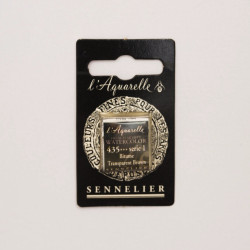 Farba akwarelowa w półkostce l’Aquarelle - Sennelier - 435, Transparent Brown