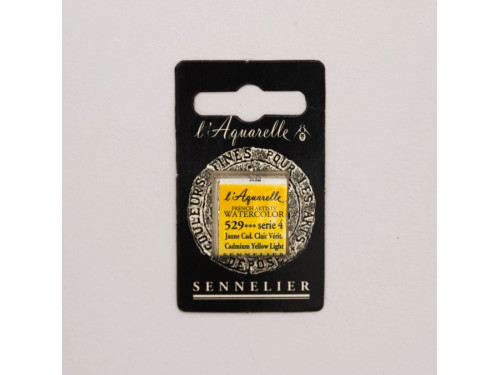 Farba akwarelowa w półkostce l’Aquarelle - Sennelier - 529, Cadmium Yellow Light