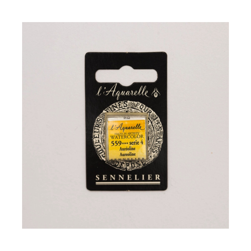 Farba akwarelowa w półkostce l’Aquarelle - Sennelier - 559, Aureoline