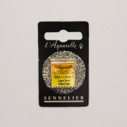l’Aquarelle watercolor paint half pan - Sennelier - 561, Yellow Lake