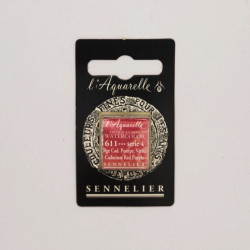 l’Aquarelle watercolor paint half pan - Sennelier - 611, Cadmium Red Purple