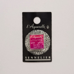 l’Aquarelle watercolor paint half pan - Sennelier - 659, Opera Rose