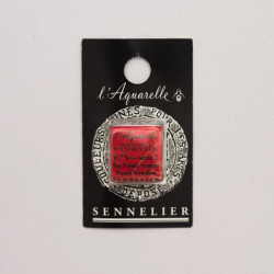 Farba akwarelowa w półkostce l’Aquarelle - Sennelier - 675, French Vermilion