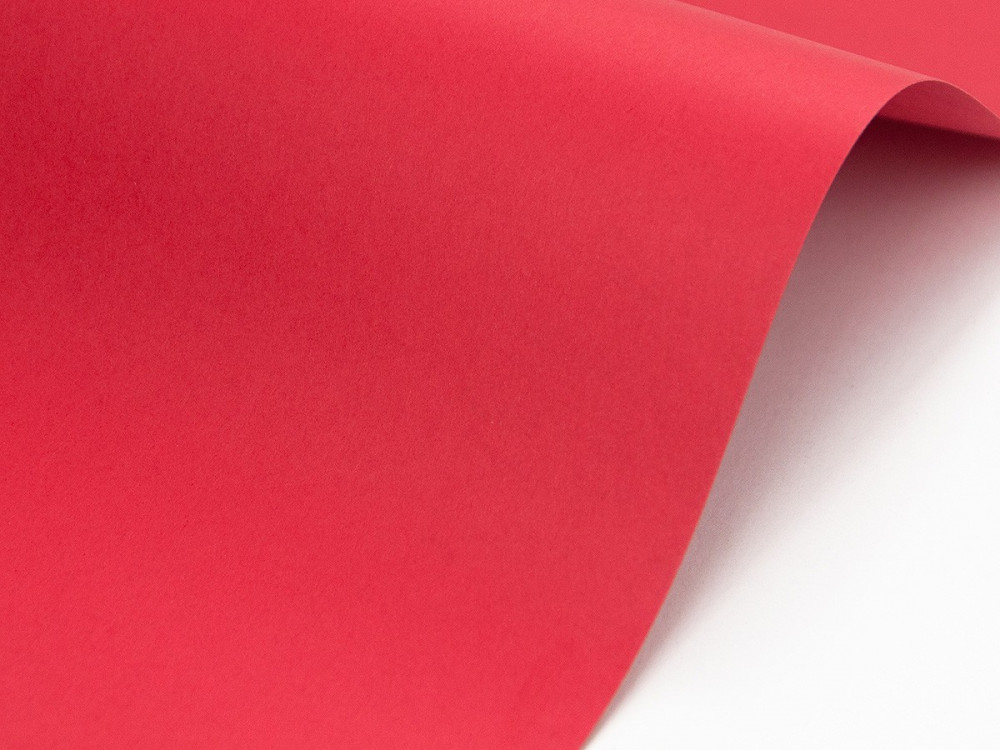 Papier Sirio Color 115g - Lampone, czerwony, A4, 20 ark.