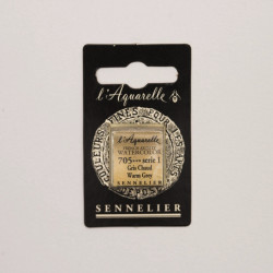 Farba akwarelowa w półkostce l’Aquarelle - Sennelier - 705, Warm Grey
