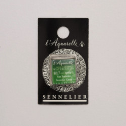 Farba akwarelowa w półkostce l’Aquarelle - Sennelier - 817, Sennelier Green