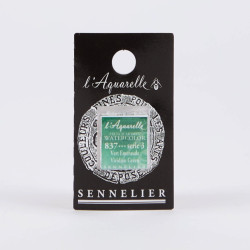 Farba akwarelowa w półkostce l’Aquarelle - Sennelier - 837, Viridian Green