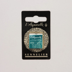 l’Aquarelle watercolor paint half pan - Sennelier - 856, Cobalt