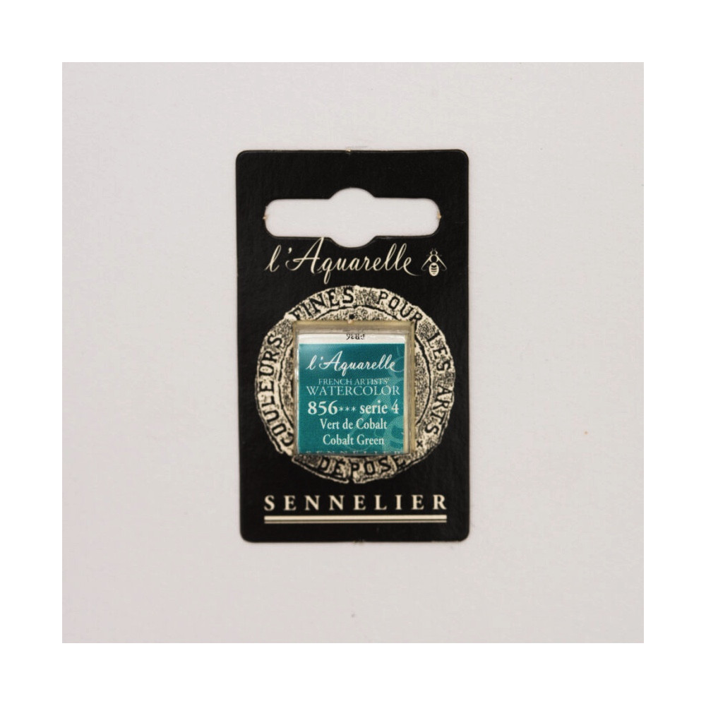 l’Aquarelle watercolor paint half pan - Sennelier - 856, Cobalt