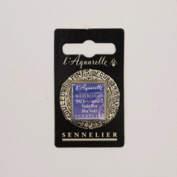 l’Aquarelle watercolor paint half pan - Sennelier - 903, Blue Violet