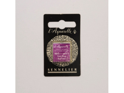 Farba akwarelowa w półkostce l’Aquarelle - Sennelier - 905, Red Violet