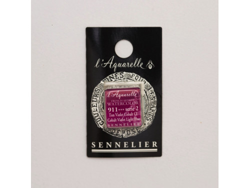 l’Aquarelle watercolor paint half pan - Sennelier - 911, Cobalt Violet Light Hue