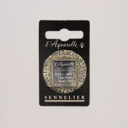 l’Aquarelle watercolor paint half pan - Sennelier - 931, Neutral Tint