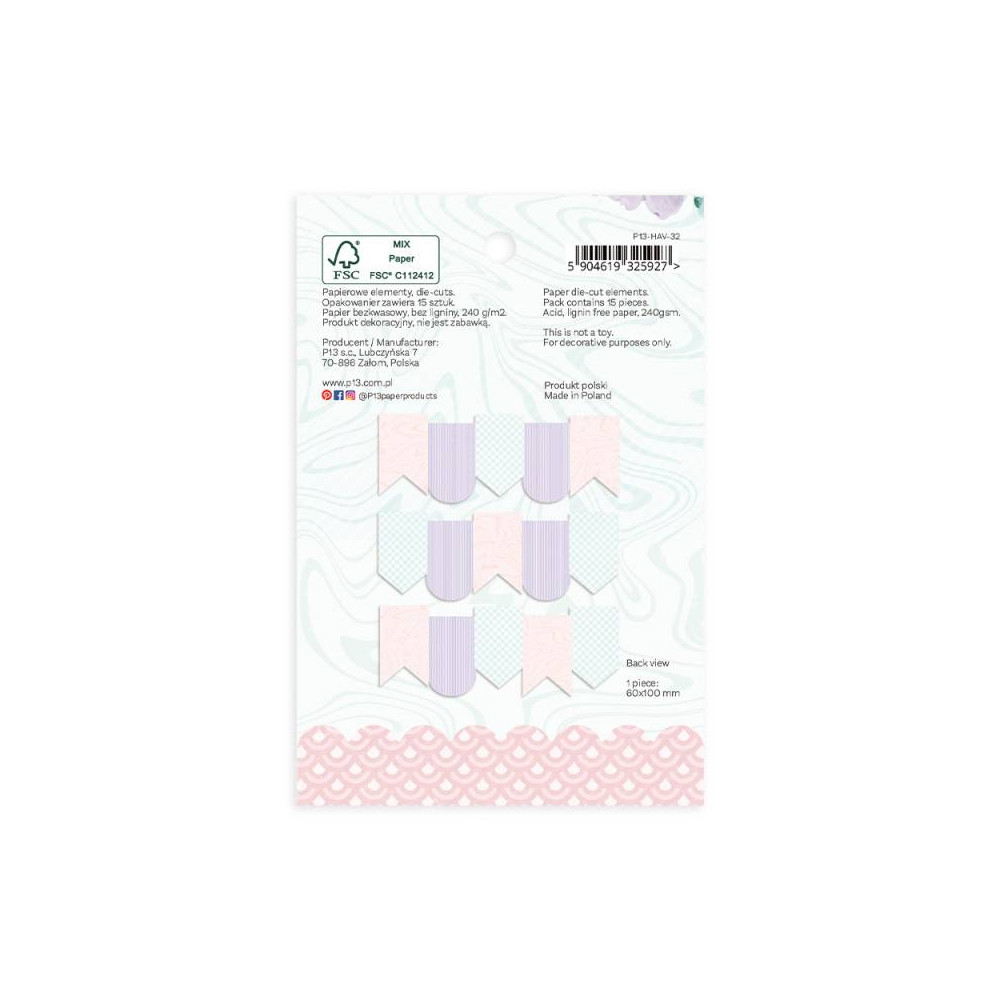 Paper die-cut garland - Piątek Trzynastego - Have Fun