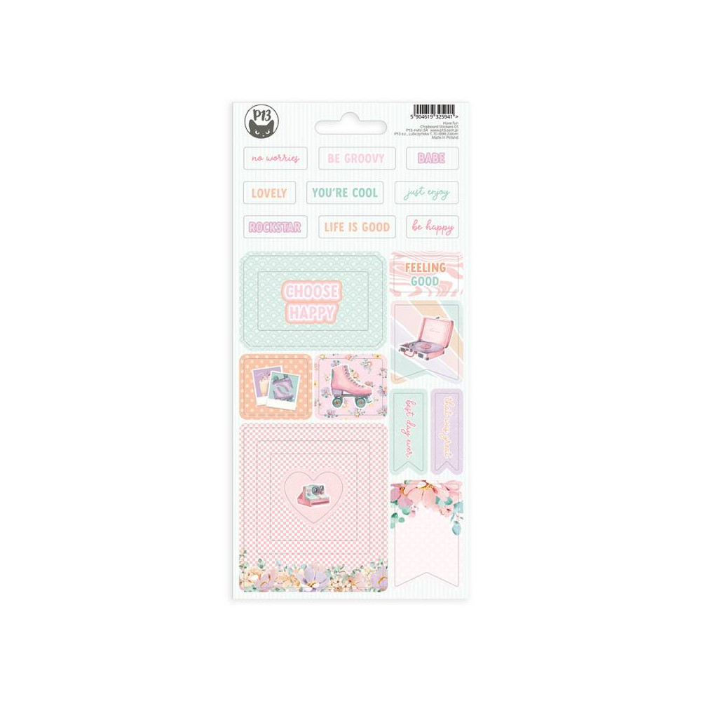 Set of cardboard stickers - Piątek Trzynastego - Have Fun 01