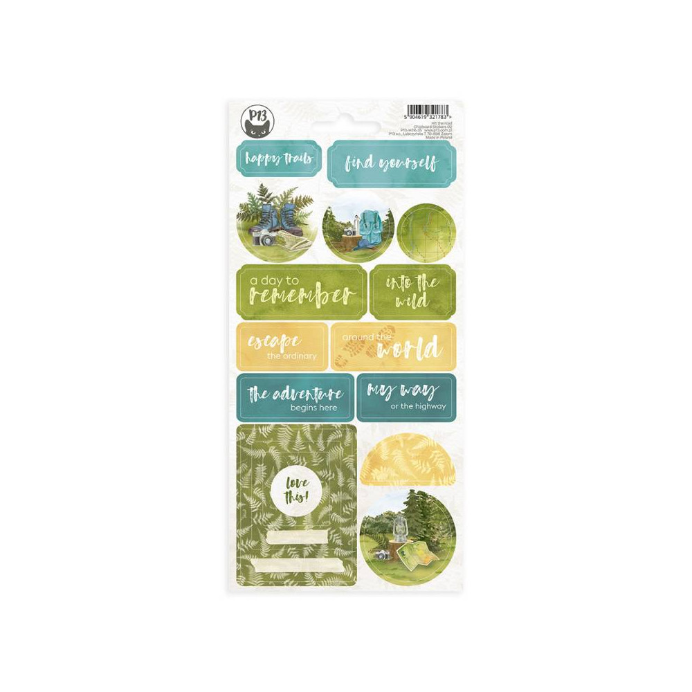 Arkusz naklejek tekturowych - Piątek Trzynastego - Hit the road 02