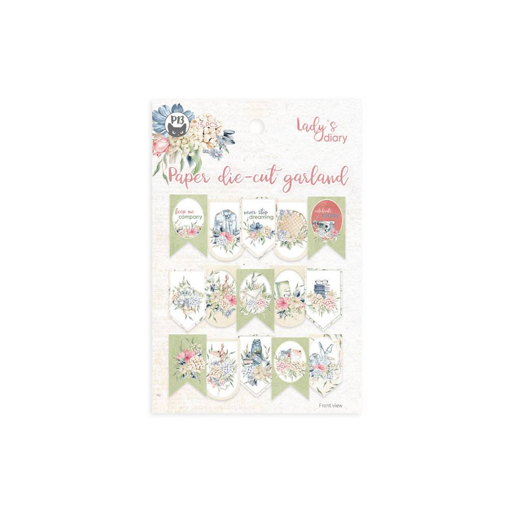 Paper die-cut garland - Piątek Trzynastego - Lady's Diary