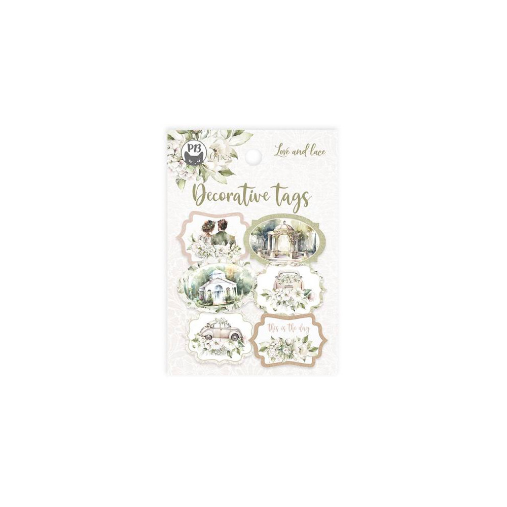 Tags - Piątek Trzynastego - Love and lace 04, 6 pcs.
