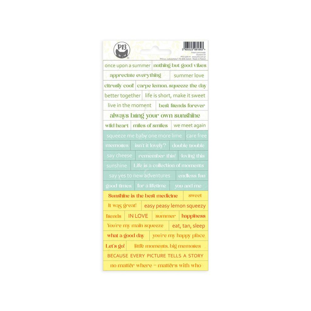 Stickers - Piątek Trzynastego - Fresh Lemonade 01