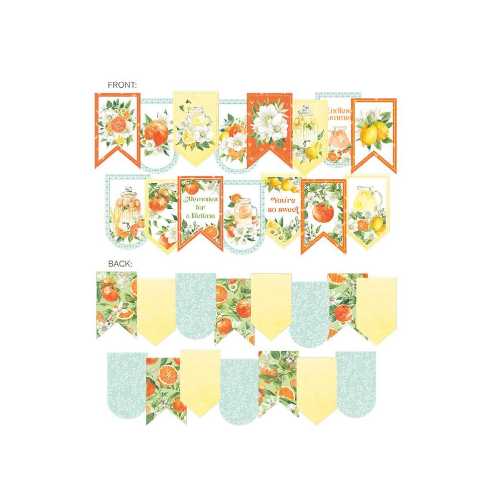 Paper die-cut garland - Piątek Trzynastego - Fresh Lemonade