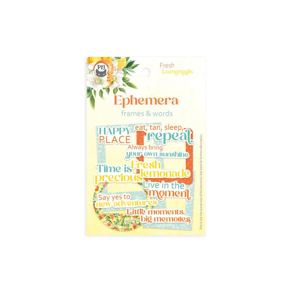 Frames and Words - Piątek Trzynastego - Fresh Lemonade, 12 pcs.