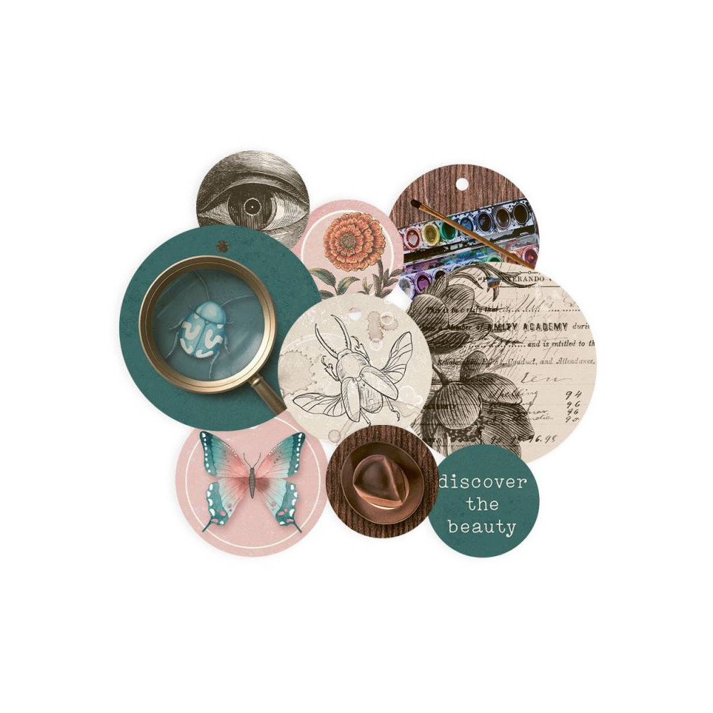 Zestaw tagów - Piątek Trzynastego - Naturalist 01, 9 szt.