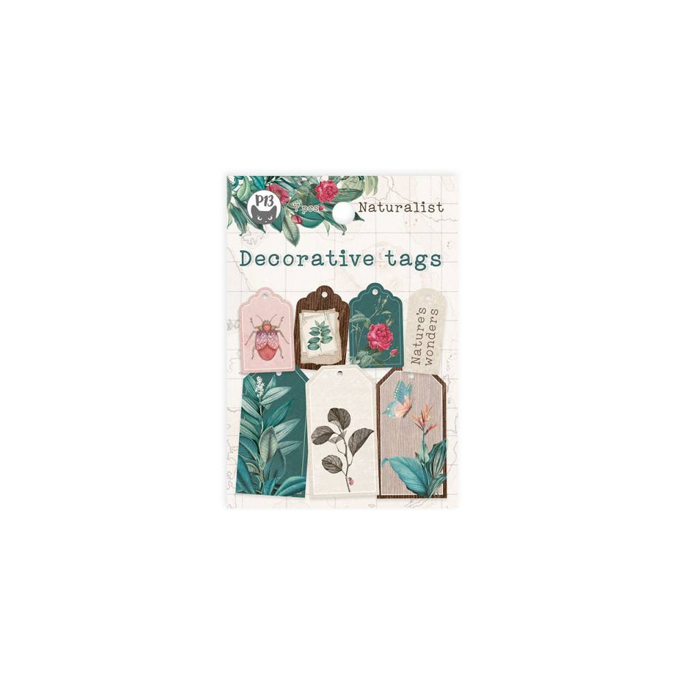 Zestaw tagów - Piątek Trzynastego - Naturalist 03, 7 szt.