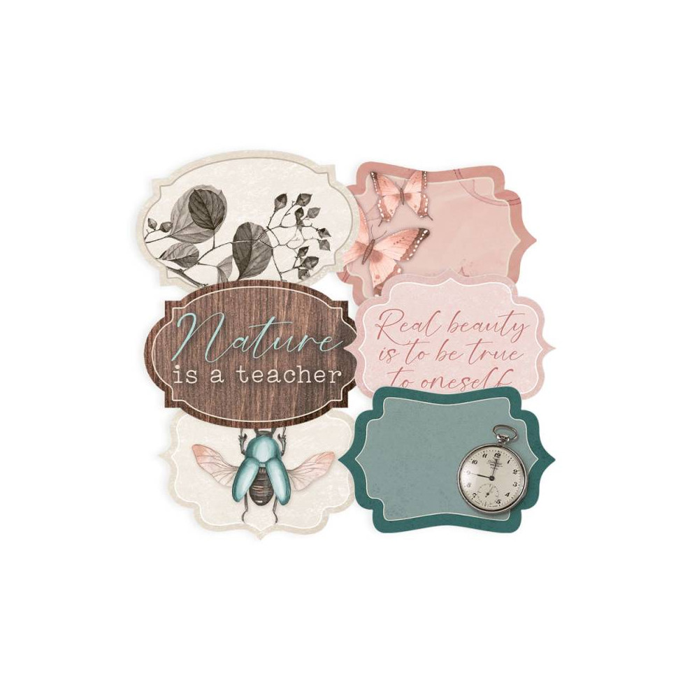 Zestaw tagów - Piątek Trzynastego - Naturalist 04, 6 szt.