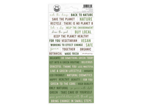 Set of stickers 10,5 x 23 cm - Piątek Trzynastego - There is no Planet B 01