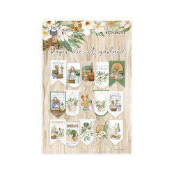 Paper die-cut garland - Piątek Trzynastego - There is no Planet B