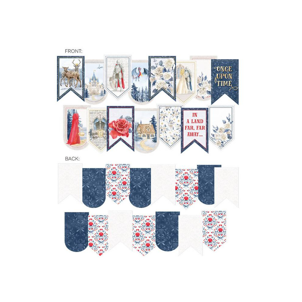 Paper die-cut garland - Piątek Trzynastego - Once upon a time