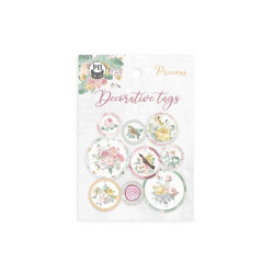 Decorative tags - Piątek Trzynastego - Precious 01, 9 pcs.