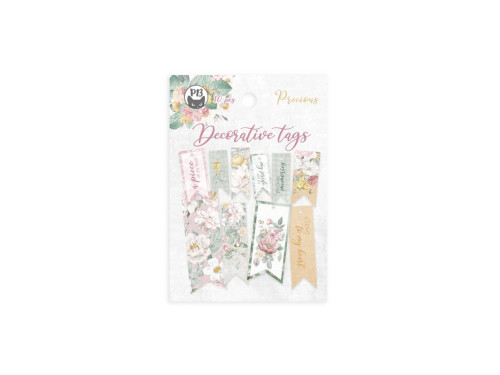 Decorative tags - Piątek Trzynastego - Precious 02, 10 pcs.