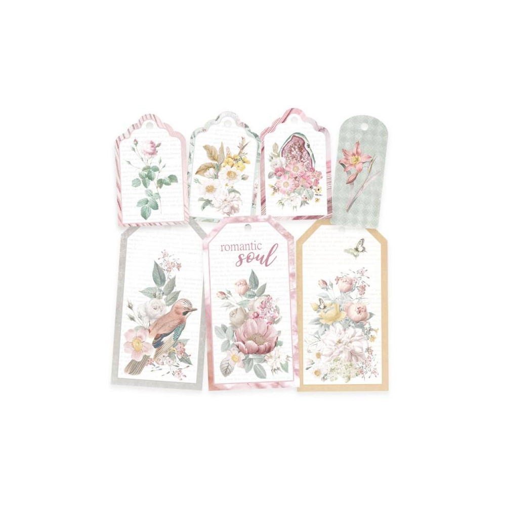 Decorative tags - Piątek Trzynastego - Precious 03, 7 pcs.