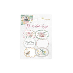 Decorative tags - Piątek Trzynastego - Precious 04, 6 pcs.