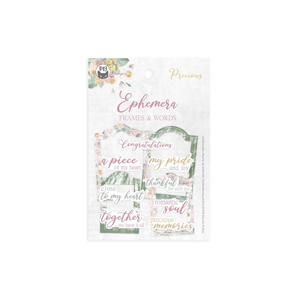 Frames and Words - Piątek Trzynastego - Precious, 12 pcs.