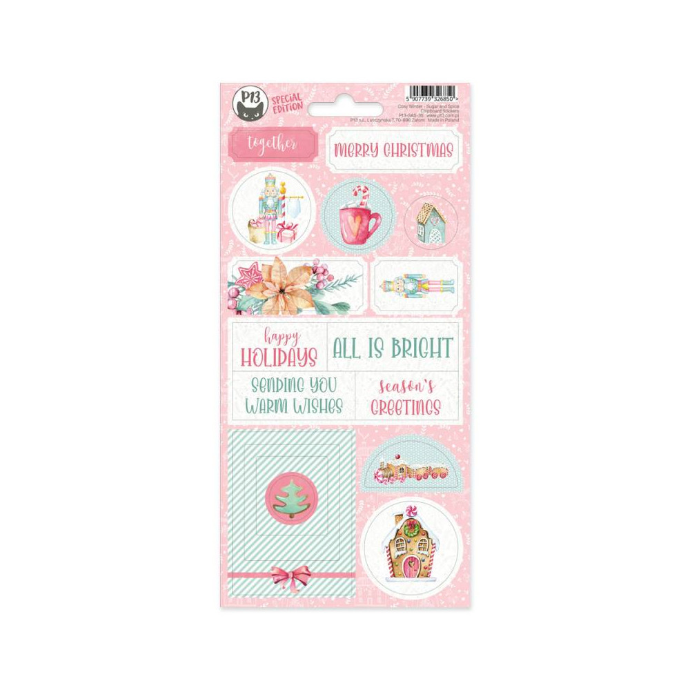 Set of cardboard stickers 10,5 x 23 cm - Piątek Trzynastego - Sugar and Spice 02