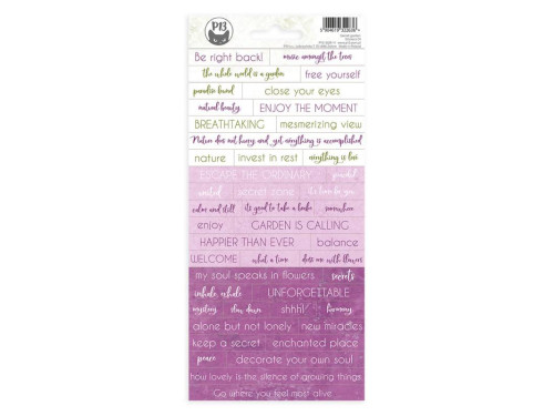 Arkusz naklejek 10,5 x 23 cm - Piątek Trzynastego - Secret garden 01