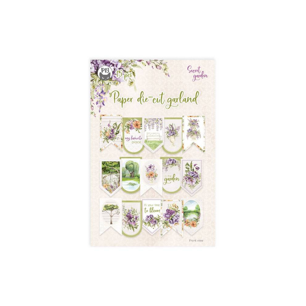 Banerek papierowy - Piątek Trzynastego - Secret garden